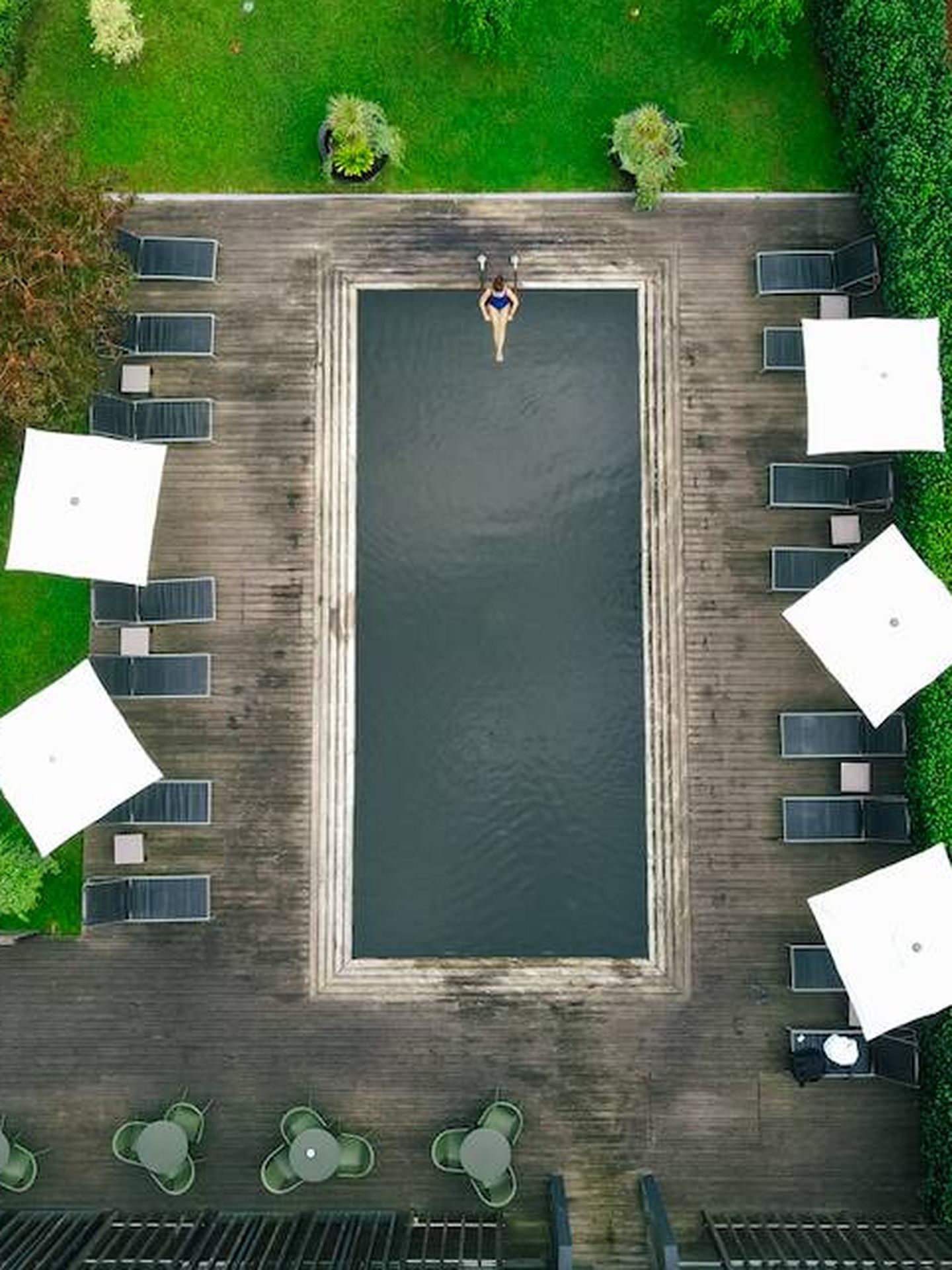 Una de las piscinas de agua ferruginosa del hotel. (Octant Furnas)