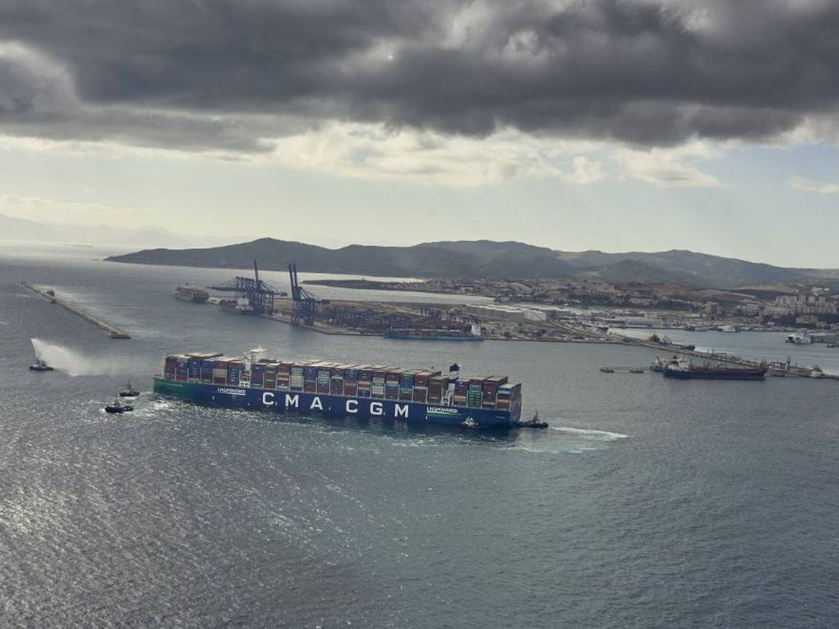 Foto: Vista del puerto de Algeciras.