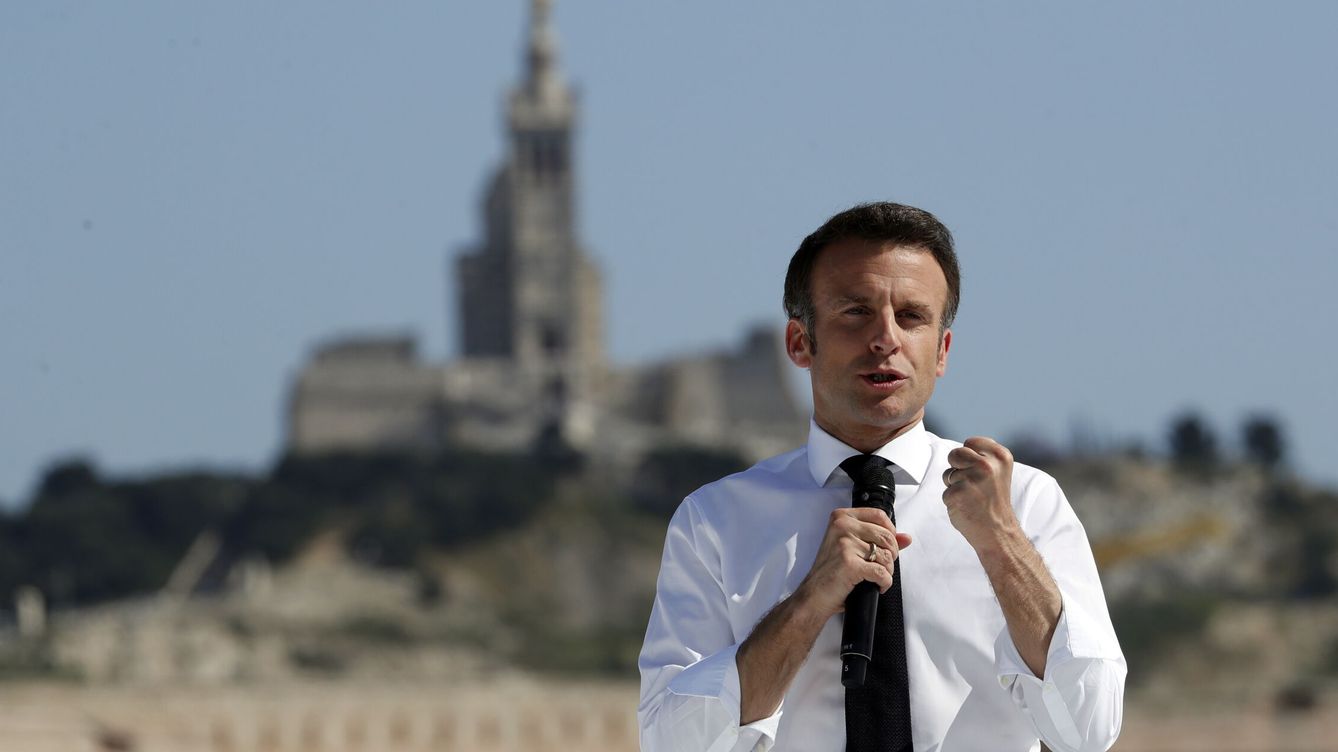 Foto: Macron, en Marsella. (EFE/Guillaume Horcajuelo)