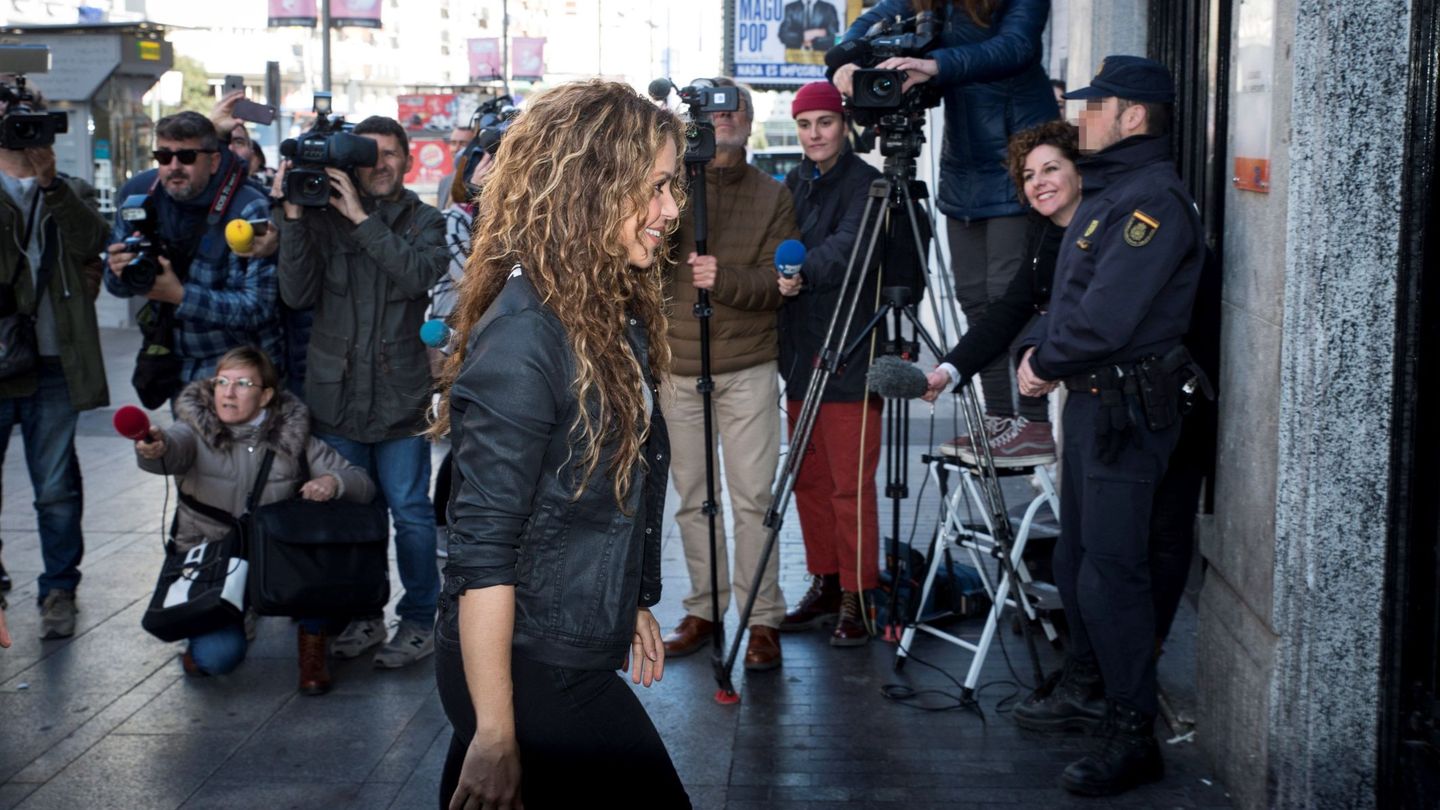 Shakira, en los juzgados de Madrid acusada de plagio. (EFE)