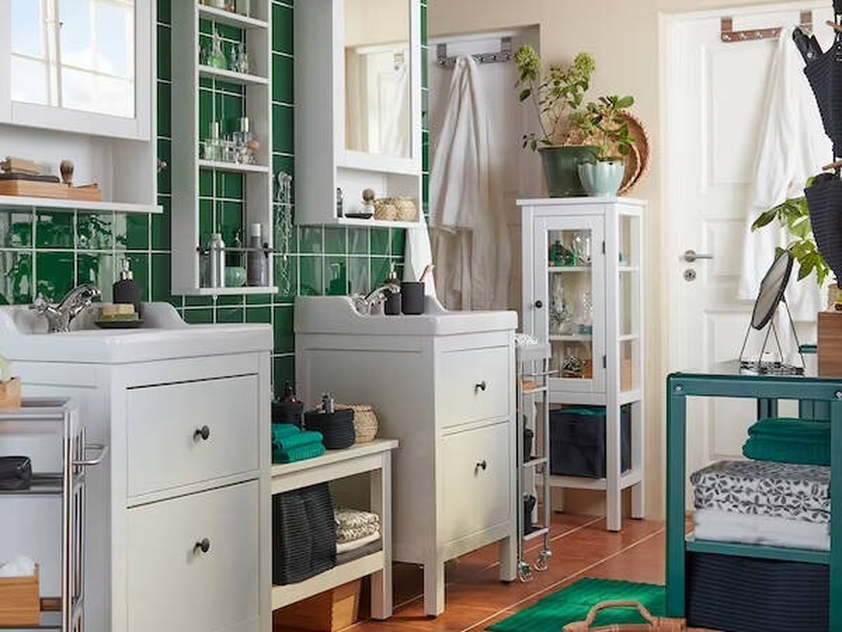 Foto: Ikea te presenta varias opciones para que tu baño esté organizado y luzca estiloso. (Cortesía)
