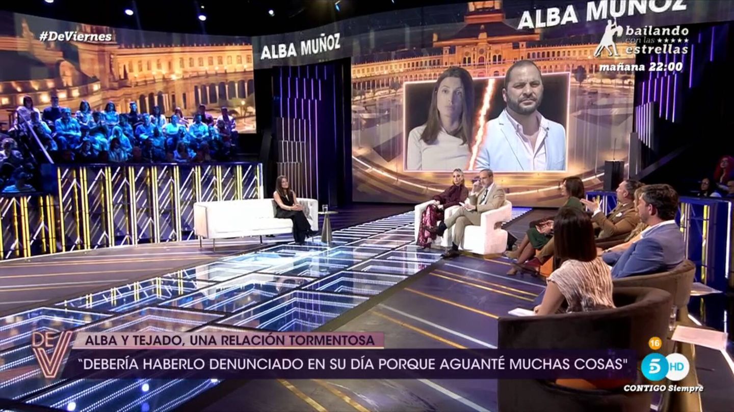 Alba Muñoz, entrevistada en '¡De viernes!'. (Mediaset)