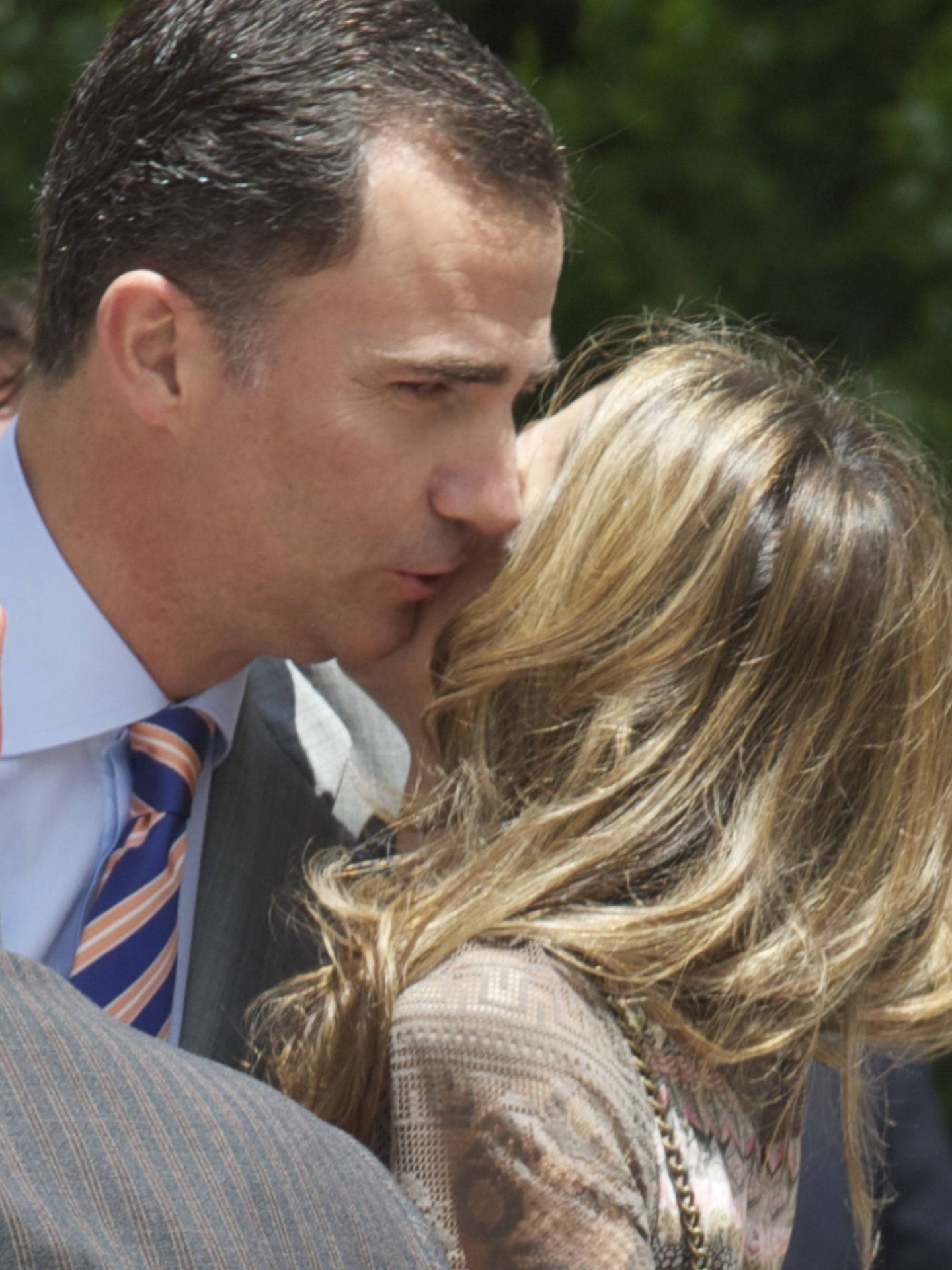 El beso en la visita al Senado en 2011. (Getty)