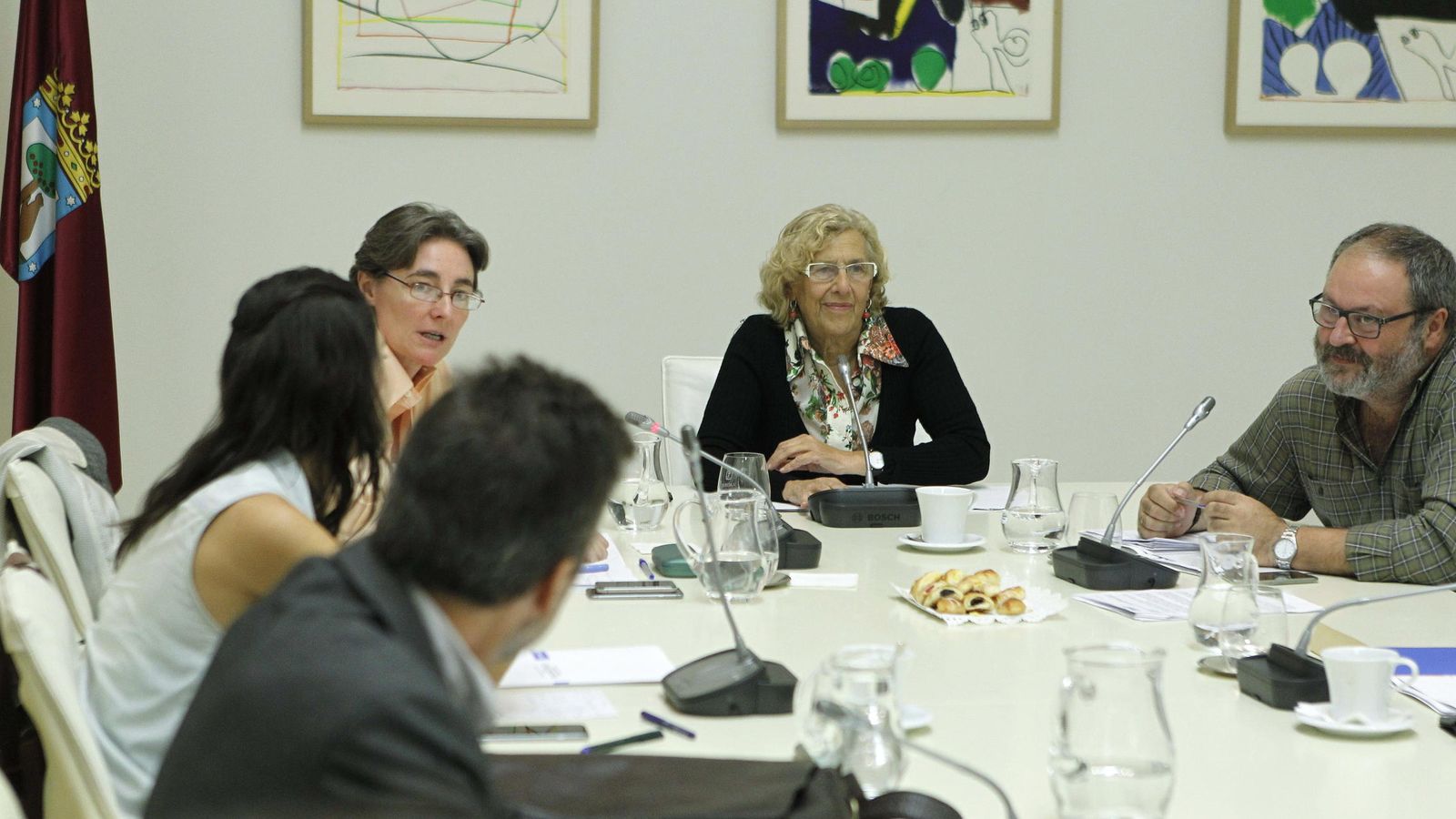 Foto: La alcaldesa de Madrid, Manuela Carmena, en una reunión de la Junta de Gobierno. (Efe)