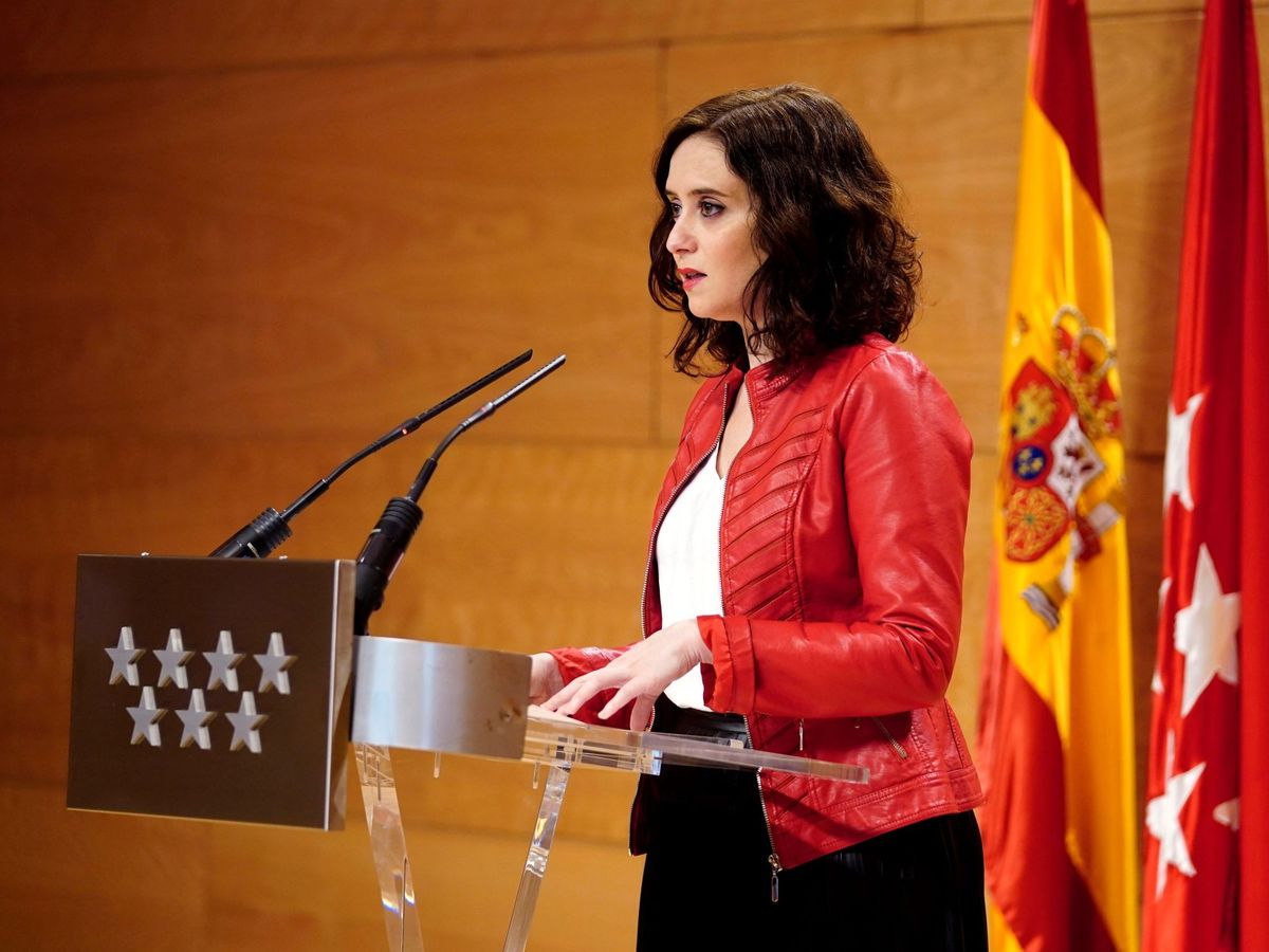 Foto: La presidenta del Gobierno de la Comunidad de Madrid, Isabel Díaz Ayuso.
