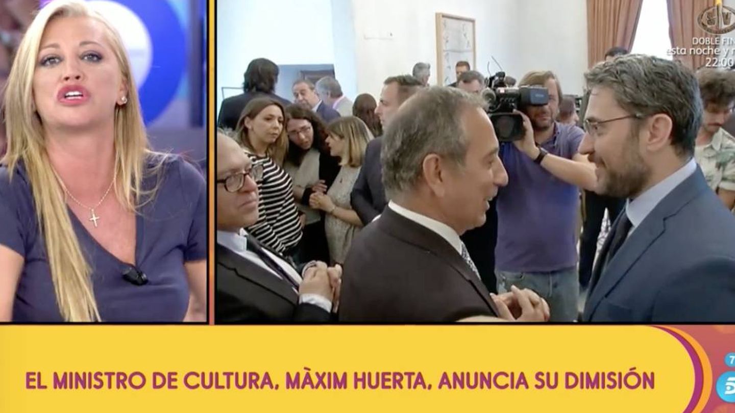 Belén Esteban opina sobre la dimisión de Màxim Huerta (Telecinco)