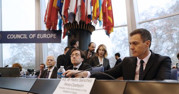 Foto: Visita oficial de Pedro Sánchez al Consejo de Europa. (EFE)