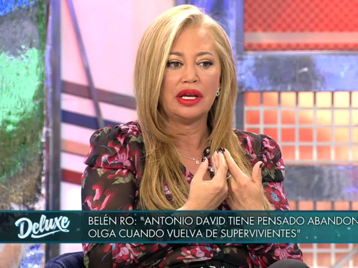 Foto: Belén Esteban, en 'Sábado Deluxe'. (Telecinco).