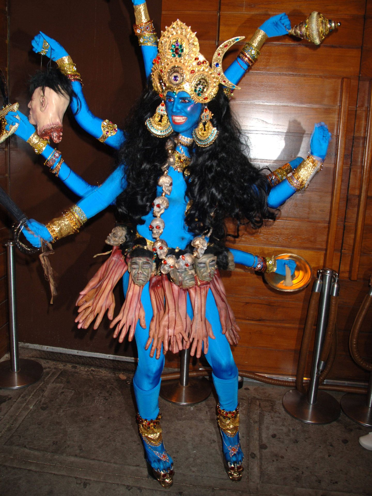 Heidi Klum, disfrazada en Halloween de divinidad hindú en 2008.