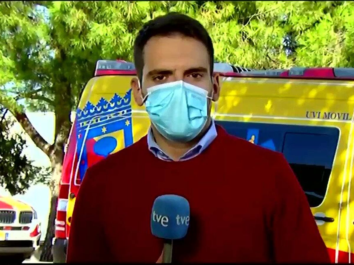 Foto: Asier Anzola, reportero del Canal 24 Horas. (RTVE)