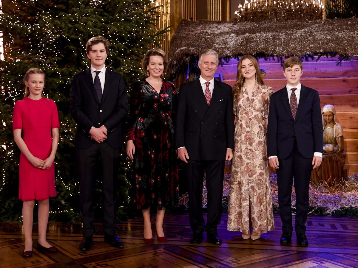 Foto: La familia real belga, en el concierto navideño. (EFE)