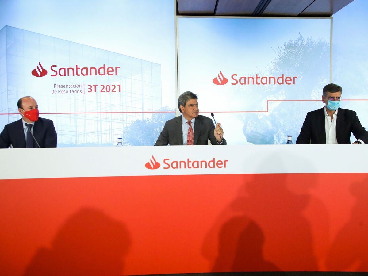 Foto: Presentación de resultados de Banco Santander. (EFE)