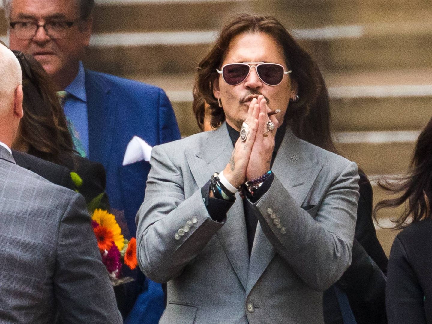  Johnny Depp, el último día del juicio. (EFE)