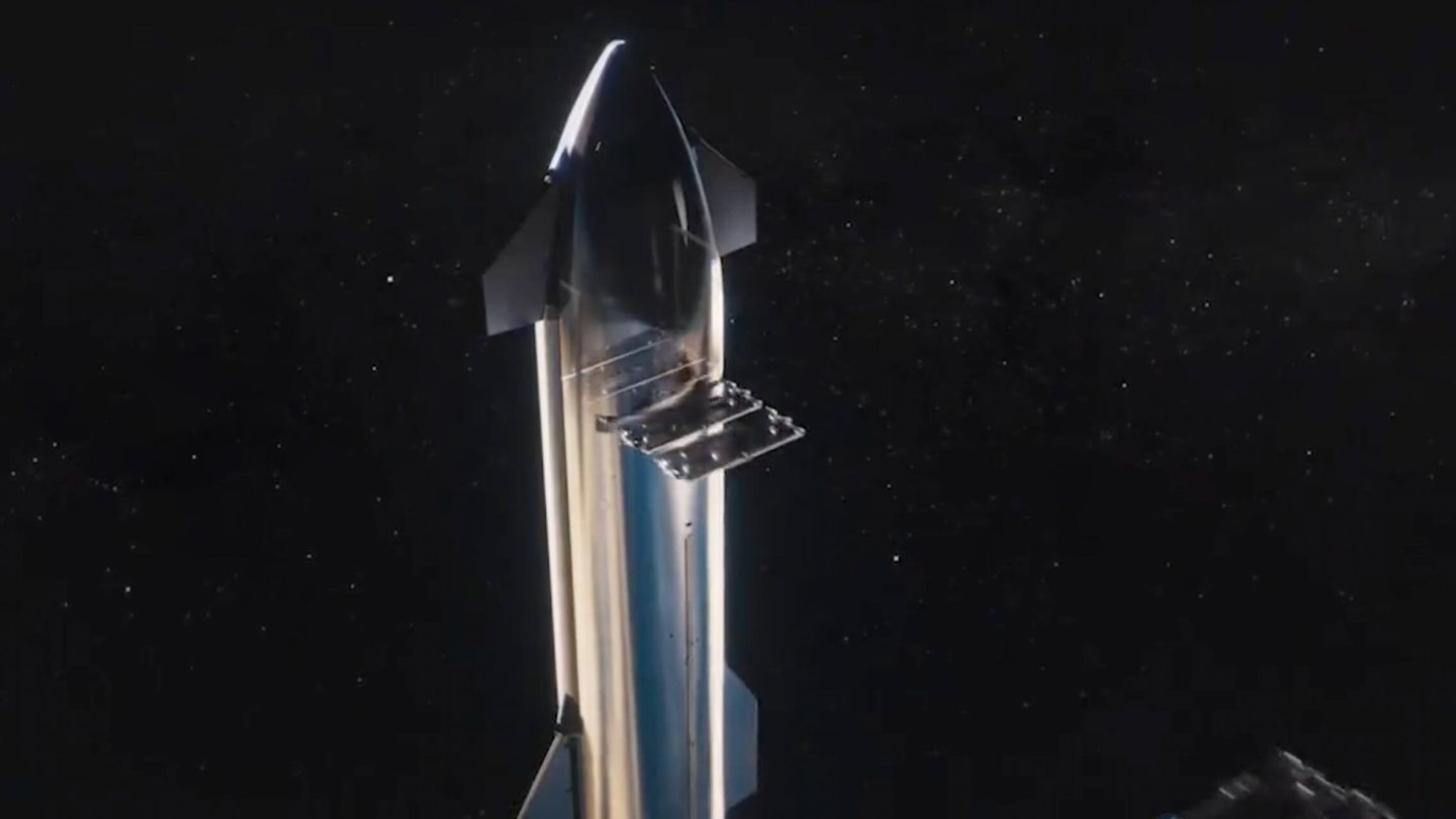 El extraño 'dispensador de satélites Starlink' de SpaceX.