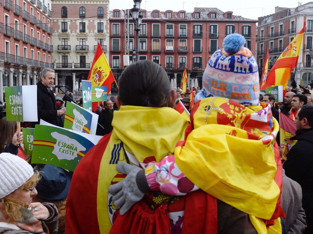 Foto: Concentración de Vox en Valladolid el pasado mes de enero. Foto: Efe