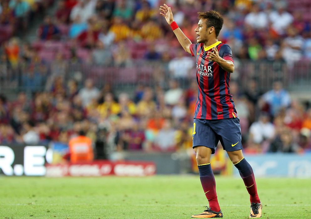 Foto: Neymar en el partido frente al Levante en el Camp Nou (Imago).