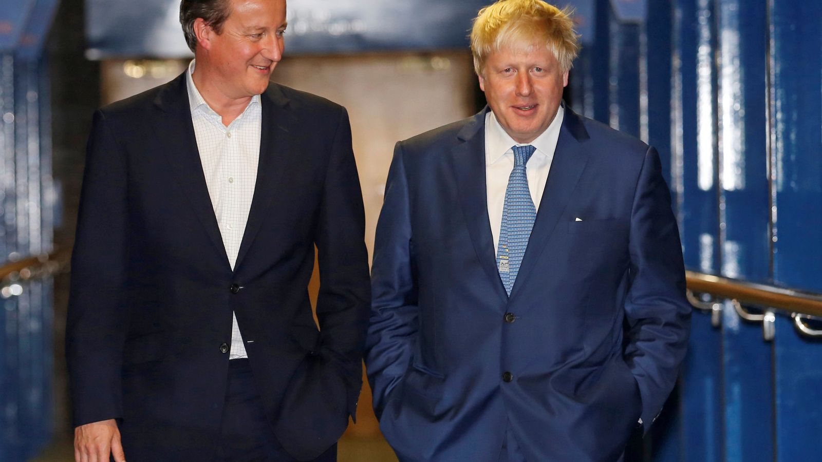 Foto: El primer ministro británico, David Cameron, junto al exalcalde de Londres, Boris Johnson. (Reuters)