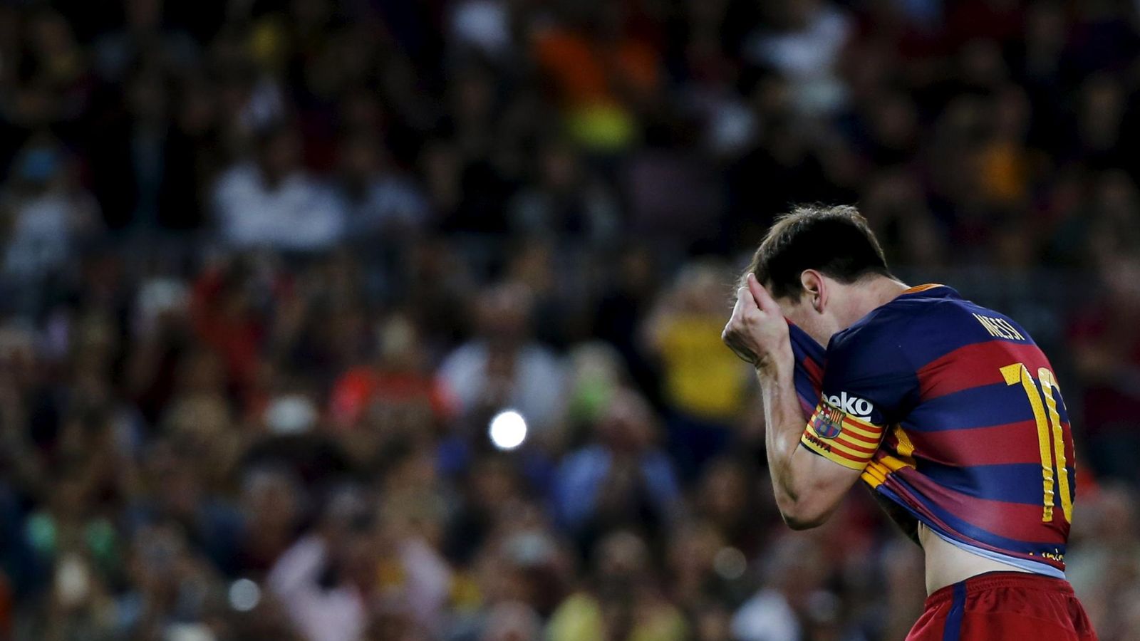 Foto: Leo Messi en un partido de la presente temporada (Reuters).