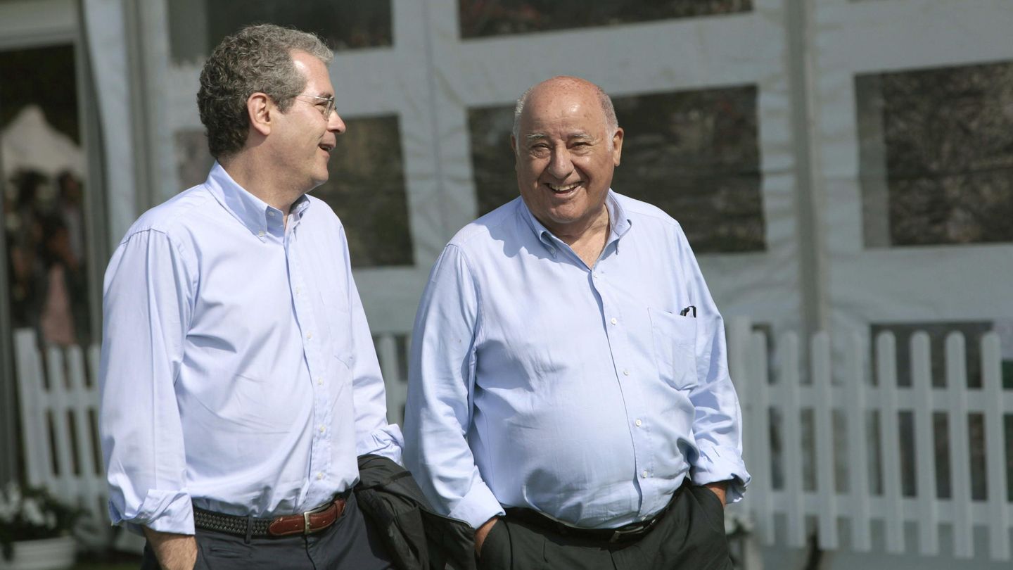  El presidente de la multinacional Inditex, Pablo Isla, y su fundador, Amancio Ortega. (Efe)