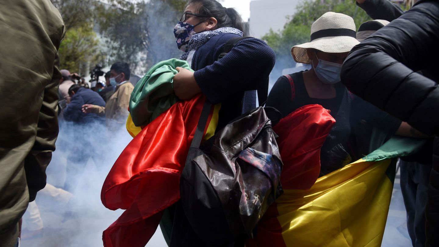 Protestas en La Paz. (Reuters)