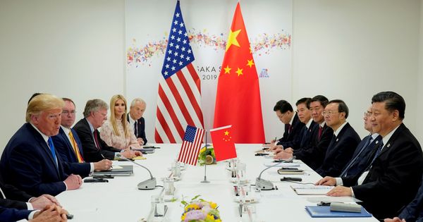 Foto: Reunión entre el presidente estadounidense Donald Trump y su homólogo chino, Xi Jinping. (Reuters)
