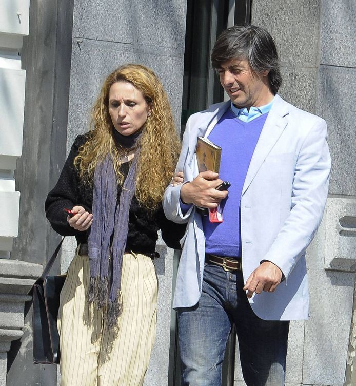 Yolanda García Cereceda con su marido, Jaime Ostos. (Getty)