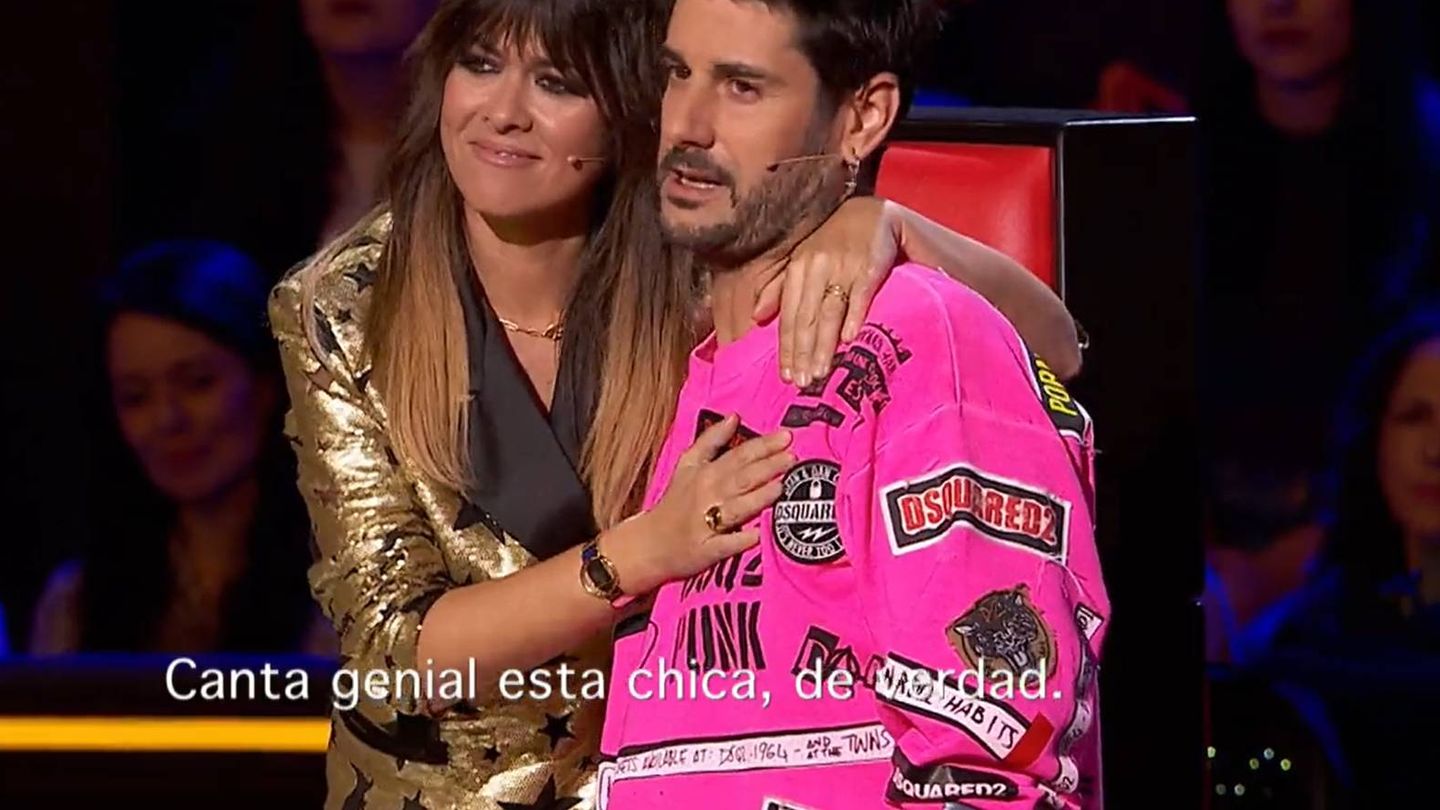 Vanesa Martín y Melendi, en 'La voz kids'. (Antena 3)