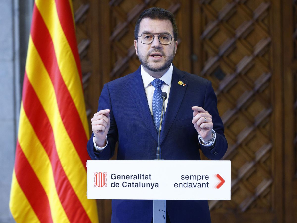 Foto: El presidente de la Generalitat, Pere Aragonès. (EFE/Quique García)