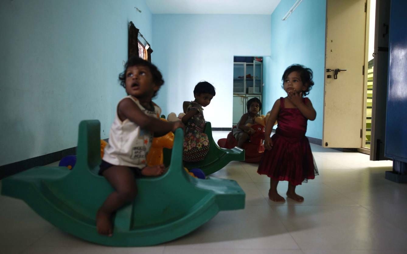 Niños del orfanato Life Line Trust Salem, en Tamil Nadu. (Reuters)