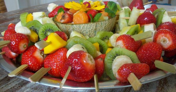 Foto: Brocheta de frutas (Foto: Pixabay)