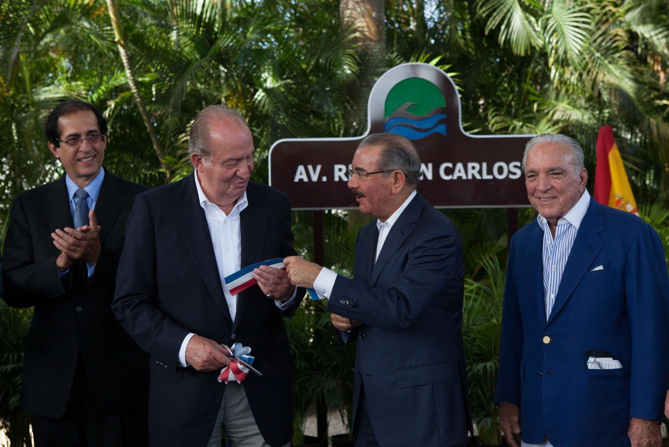 El rey Juan Carlos I en un encuentro empresarial en República Dominicana. (EFE)