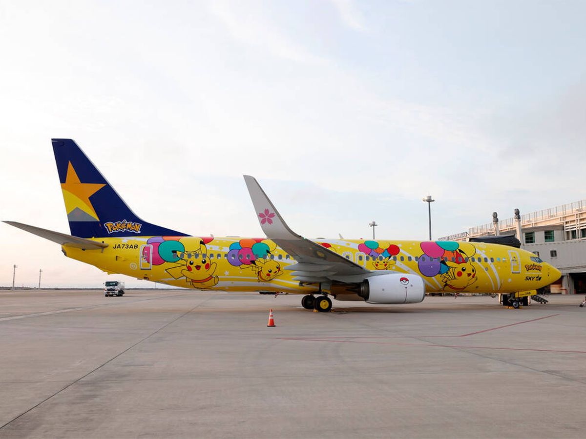 Foto: El avión de Pikachu ya es una realidad (Facebook/Skymark Airlines)