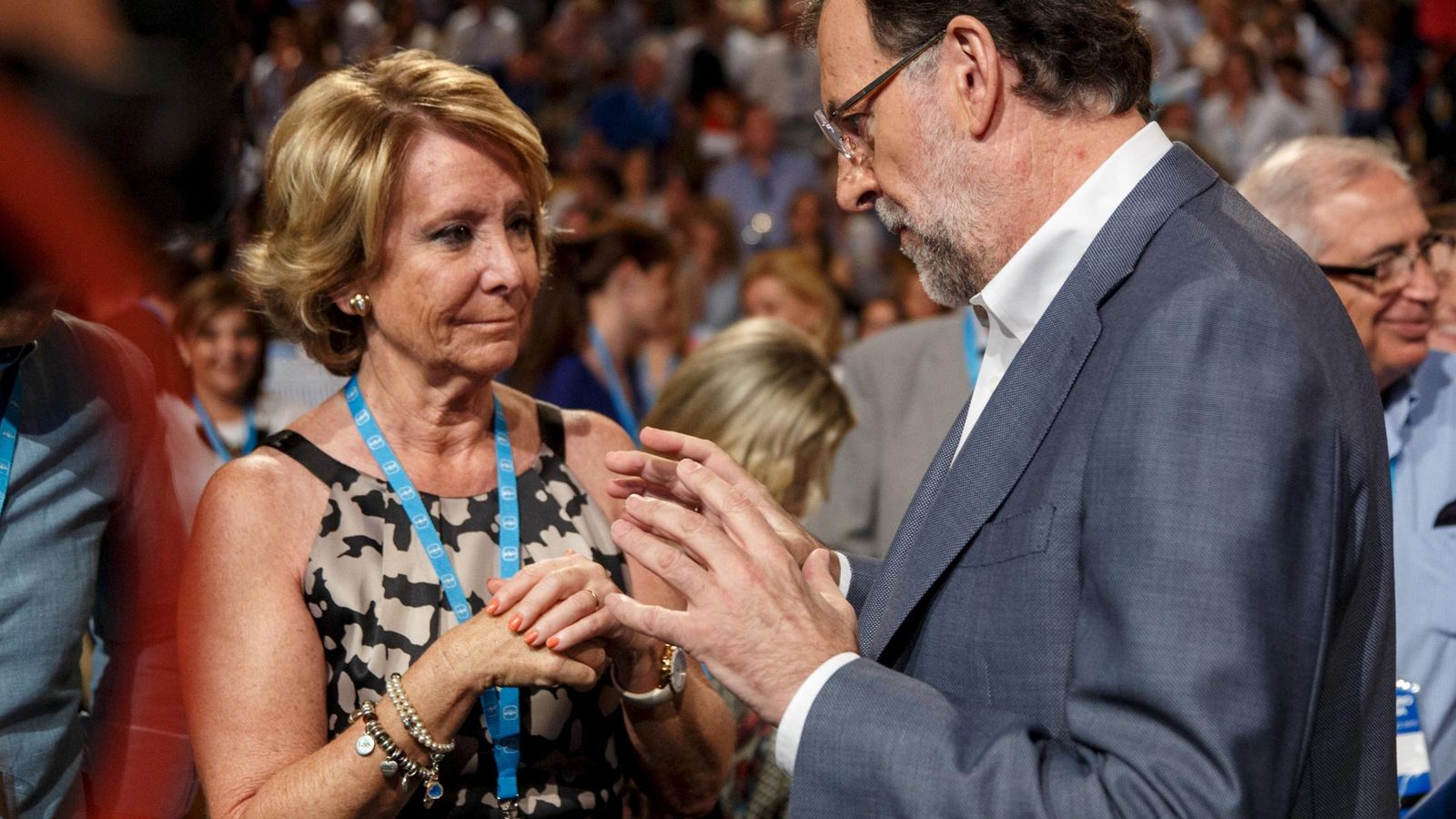 Foto: El expresidente del Gobierno Mariano Rajoy y la expresidenta de la Comunidad de Madrid Esperanza Aguirre. (Reuters)