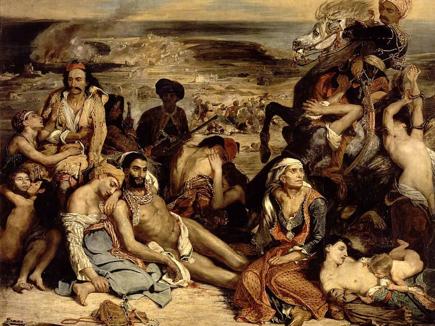 Delacroix - 'La matanza de Quíos' (1824)
