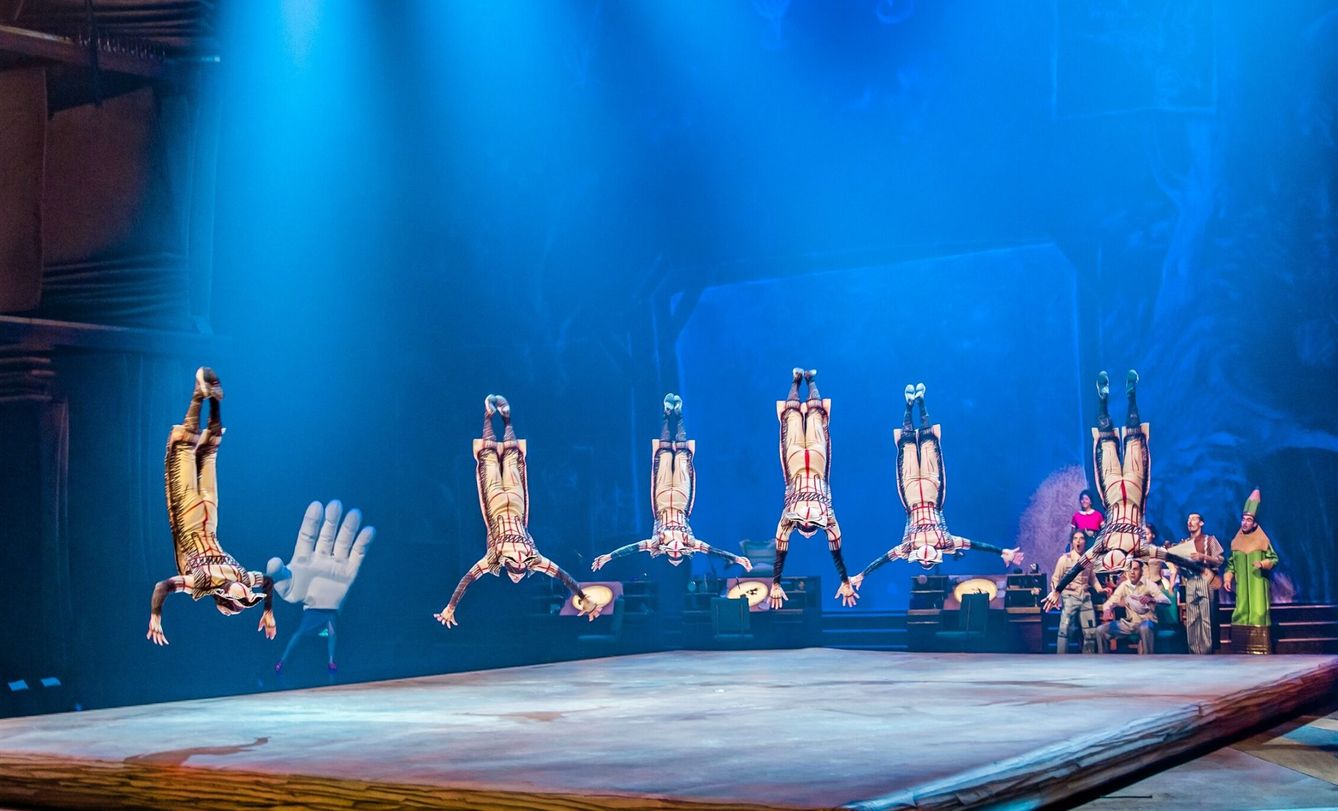 Fotografía cedida por Disney que muestra un momento del 'show' 'Drawn of Life' del Circo del Sol. (EFE)