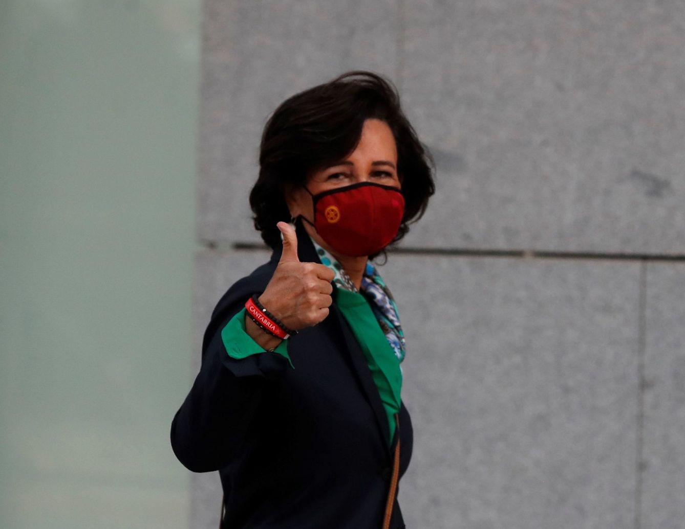 La presidenta del Banco Santander, Ana Botín, antes de declarar como testigo en el caso Banco Popular. (EFE/Juan Carlos Hidalgo)