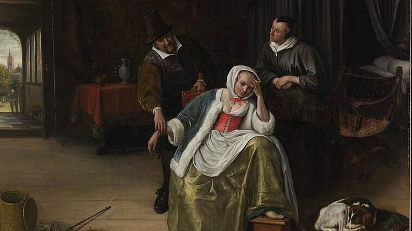 'La doncella enferma de amor' de Jan Steen.
