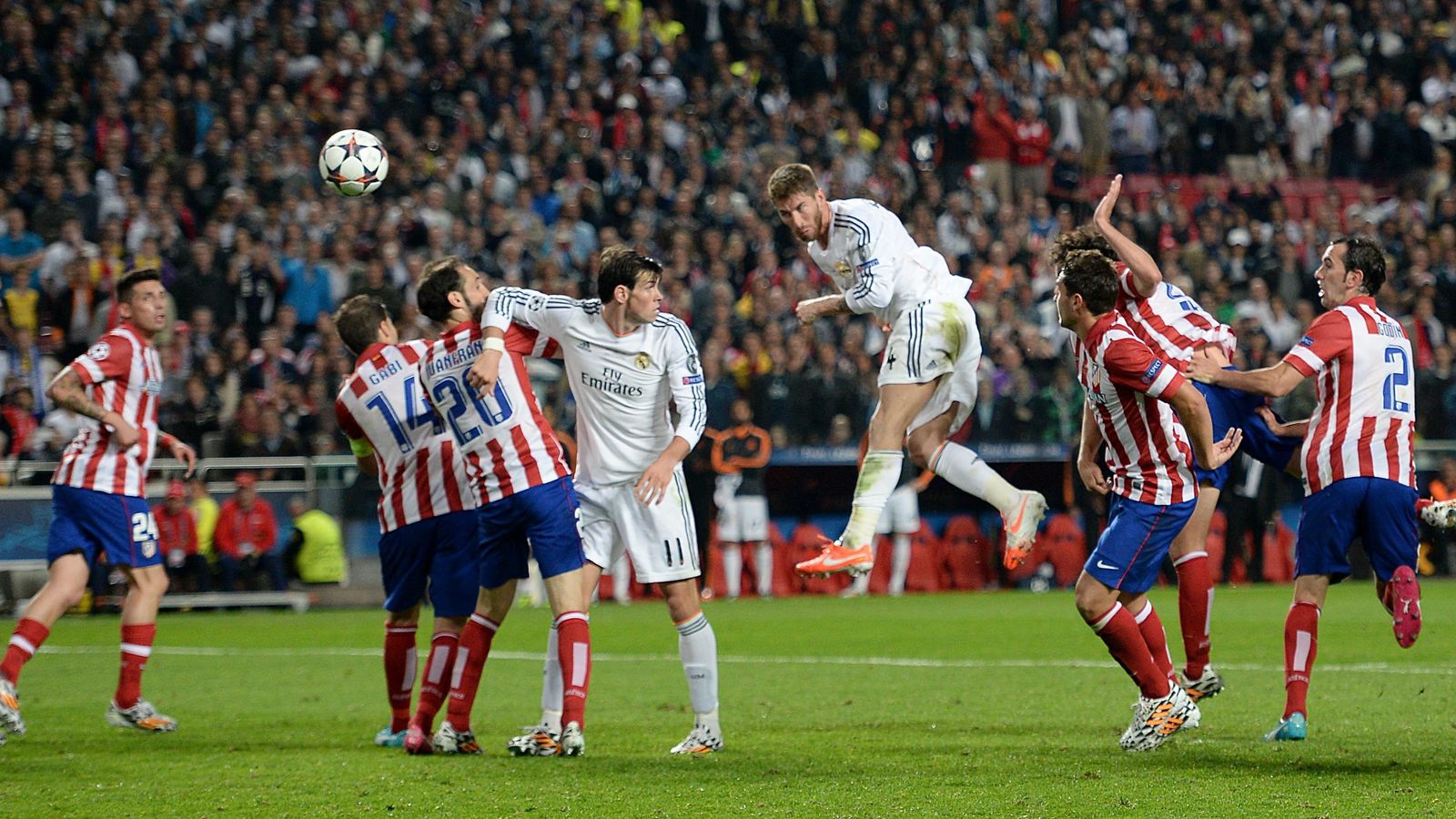 Foto: El gol de Sergio Ramos en la final de Lisboa (Cordon Press).