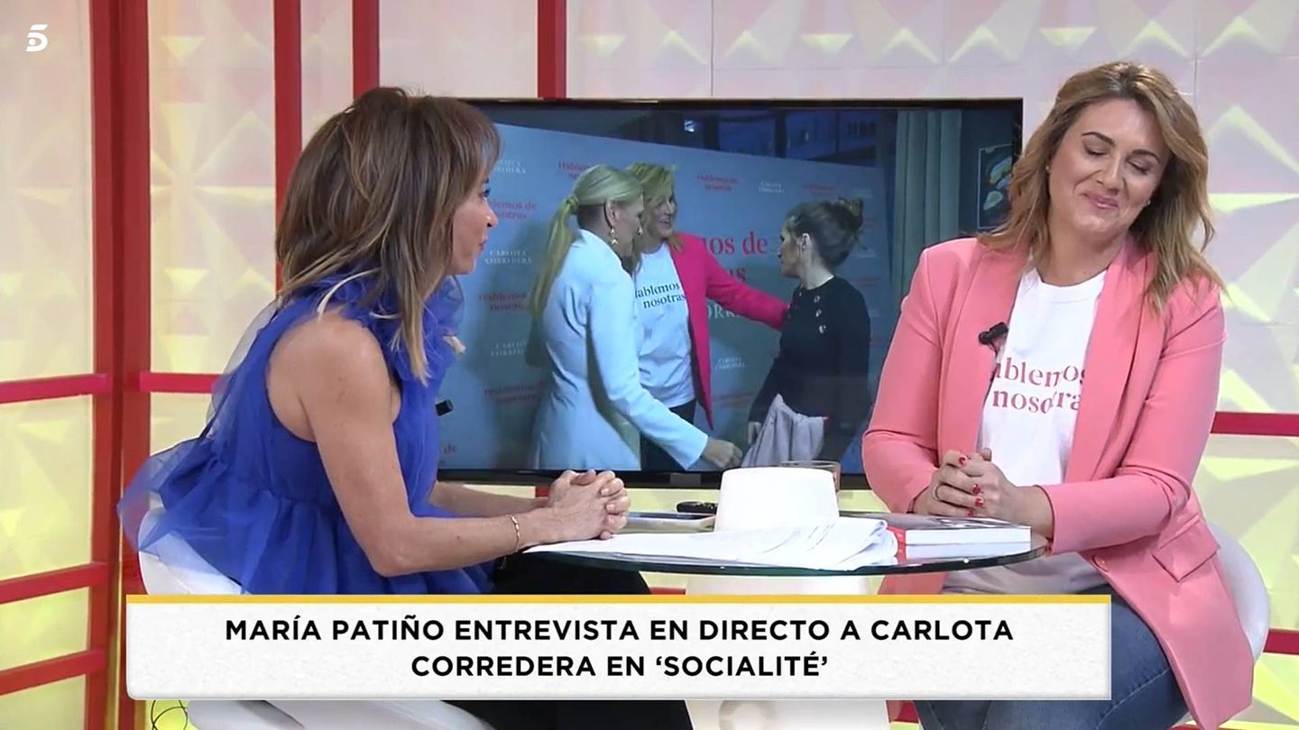 María Patiño y Carlota Corredera, en 'Socialitè. (Telecinco)