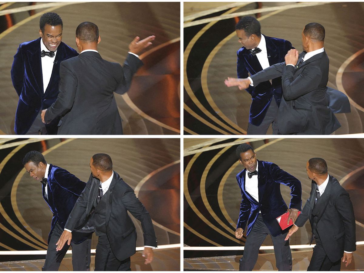 Foto: Momento del incidente entre Will Smith y Chris Rock. (Reuters/ Brian Snyder)