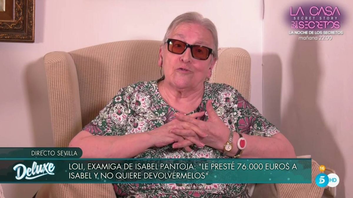 'Sábado Deluxe': Loli habla de su drama con Isabel Pantoja tras prestarle 76.000 euros