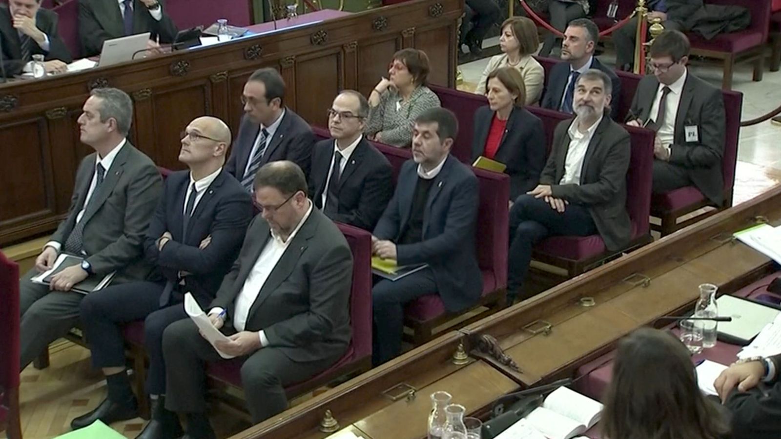 Foto: Los políticos catalanes procesados por el Tribunal Supremo. (Reuters)