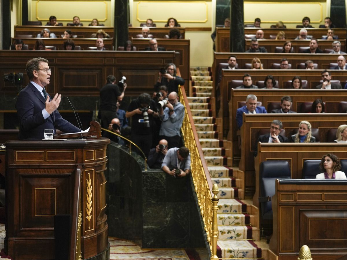 Foto: ¿Qué es el grupo mixto del congreso de los Diputados? Quién lo forma, cuántos miembros tiene y cómo funciona (EFE/Borja Sánchez-Trillo)