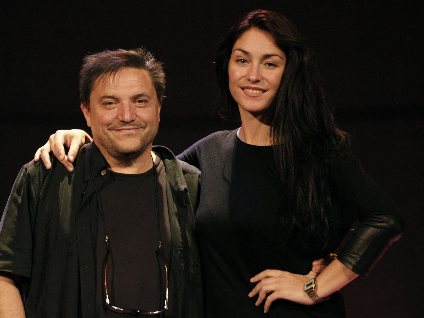 Celia, con el productor Paco Ortega en 2014. (EFE)