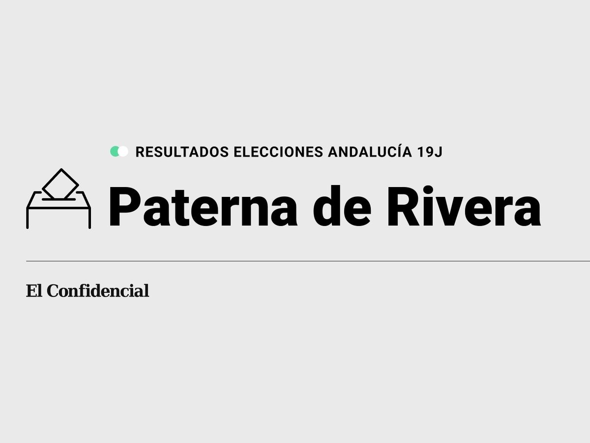 Foto: Resultados en Paterna de Rivera, Cádiz, de las elecciones de Andalucía 2022 este 19-J (C.C./Diseño EC)