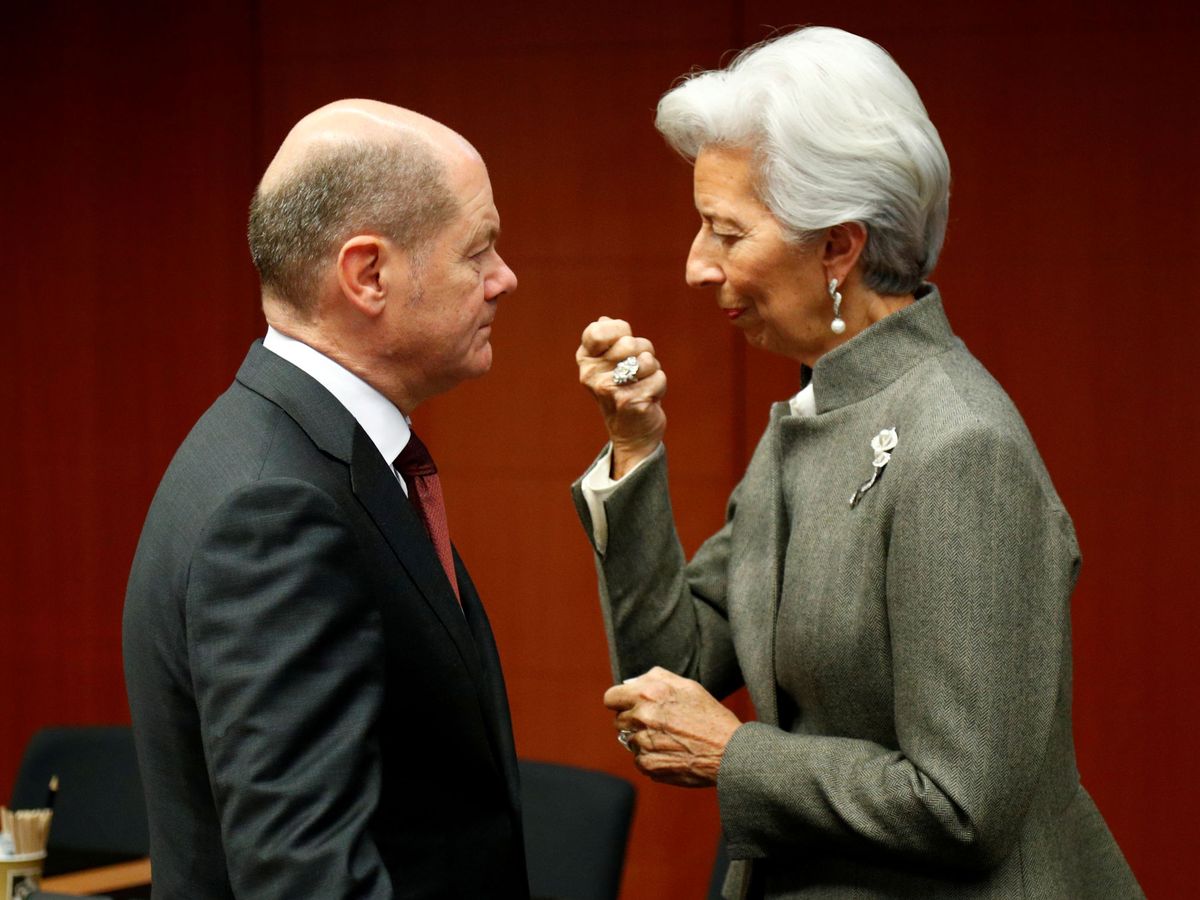 Foto: El ministro de Finanzas alemán y la presidenta del Banco Central. (Reuters)