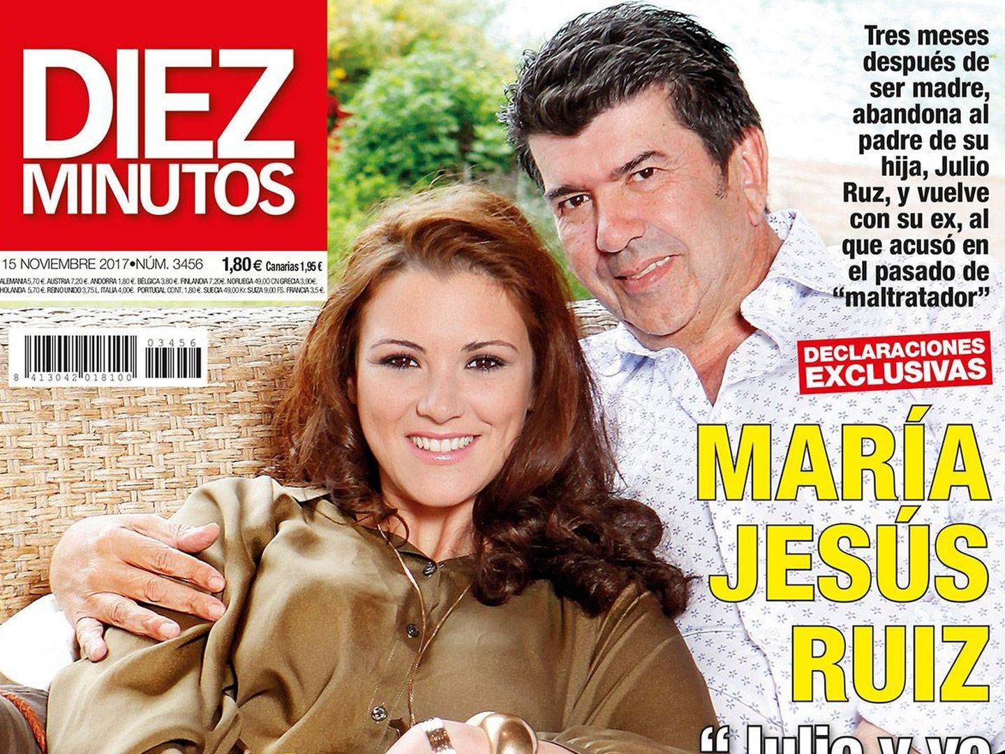María Jesús Ruiz y Gil Silgado en la portada de una revista