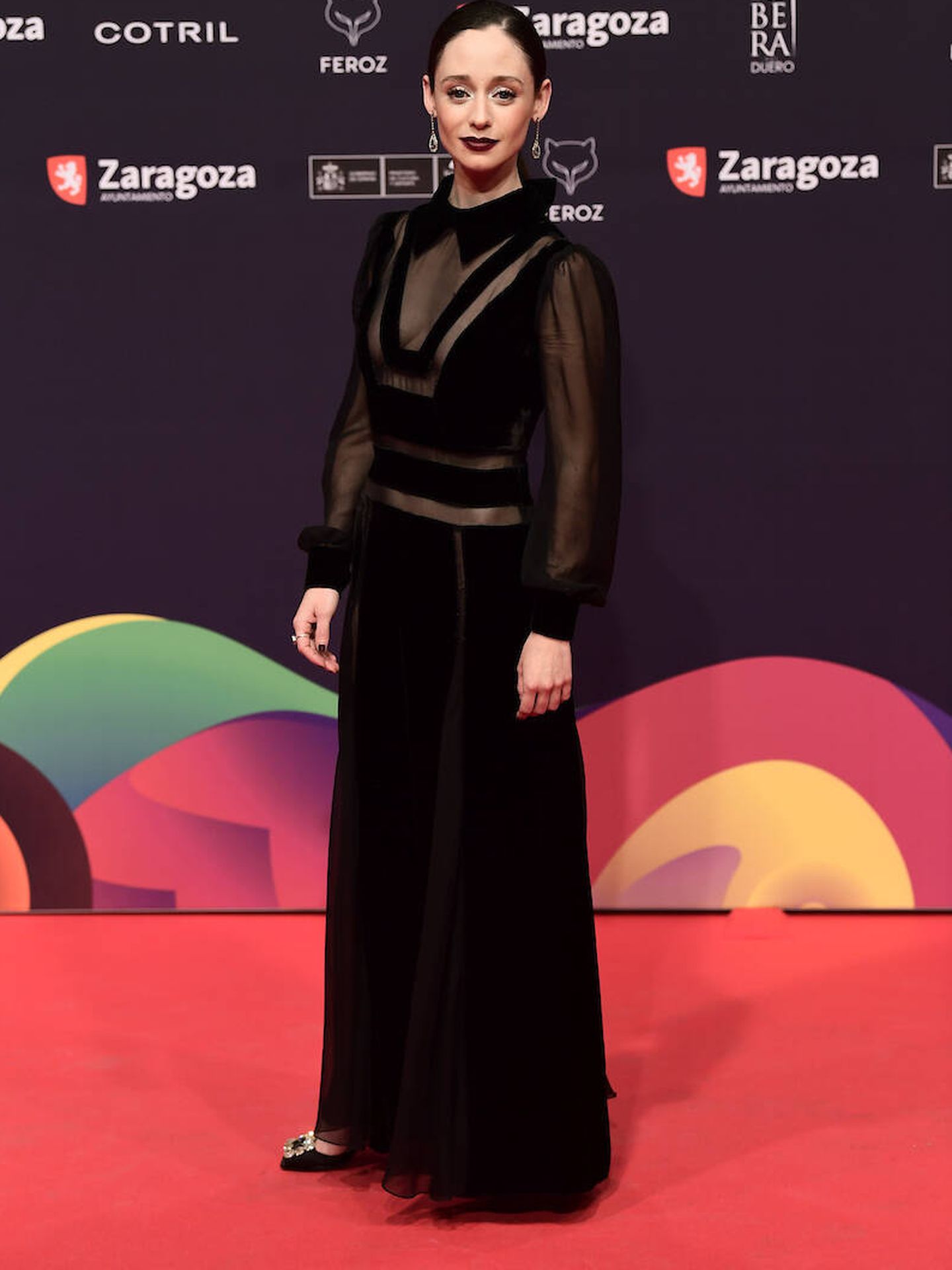 Elena Rivera en la alfombra roja de los Premios Feroz. (Limited Pictures/JG)