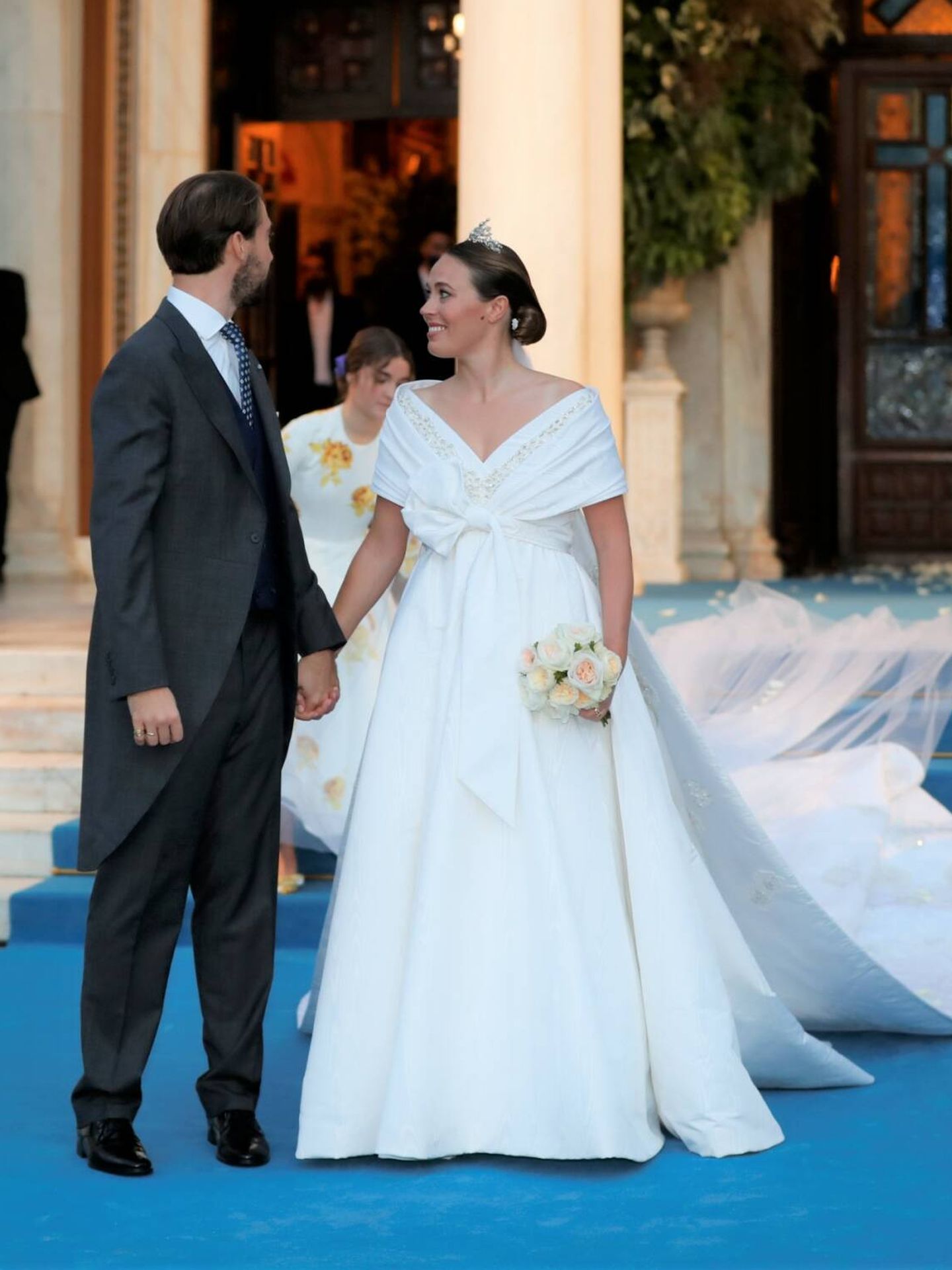 Philippos de Grecia y Nina Flohr, recién casados. (Gtres)