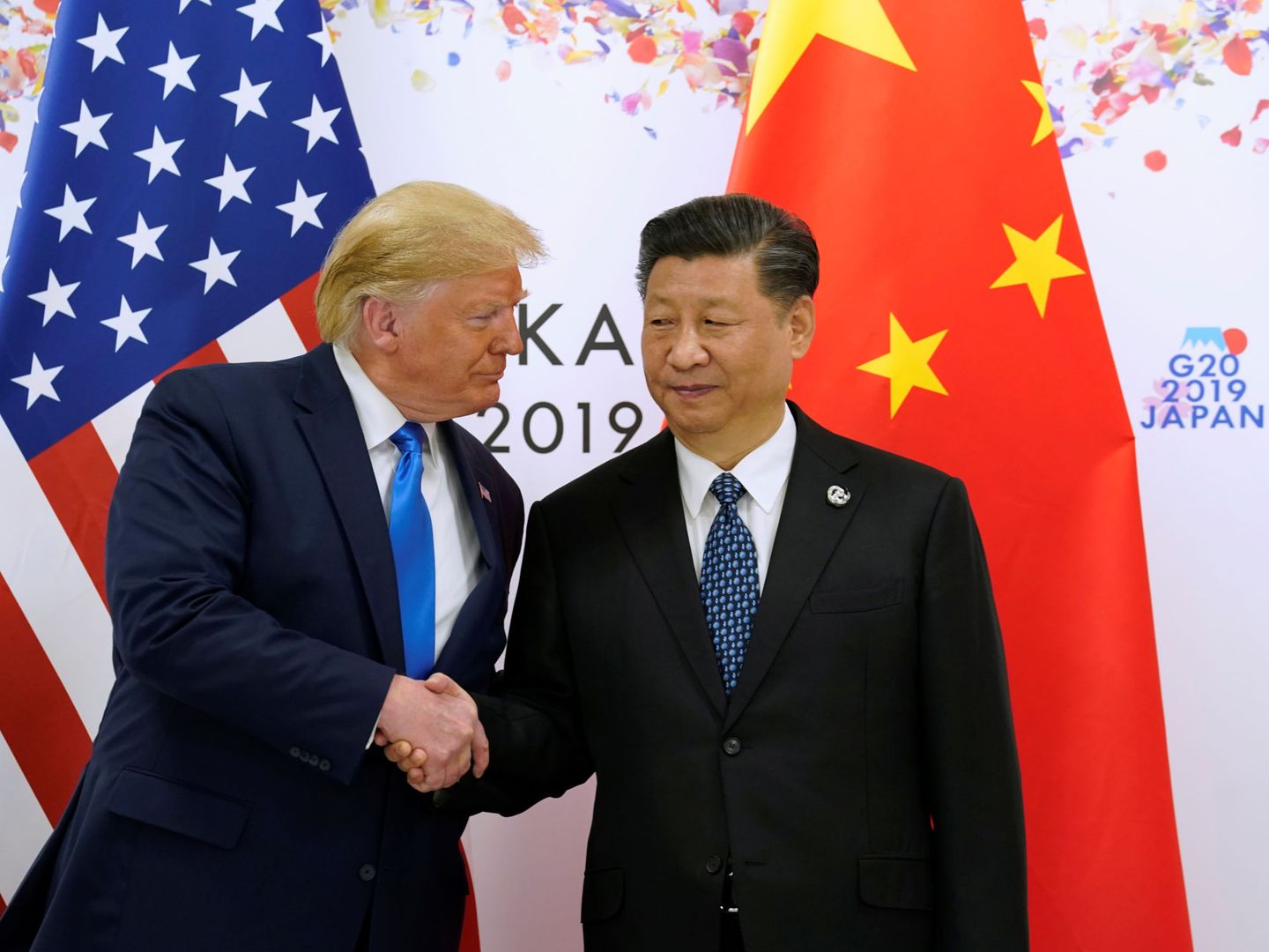 Donald Trump y Xi Jinping durante el G20. (Reuters)